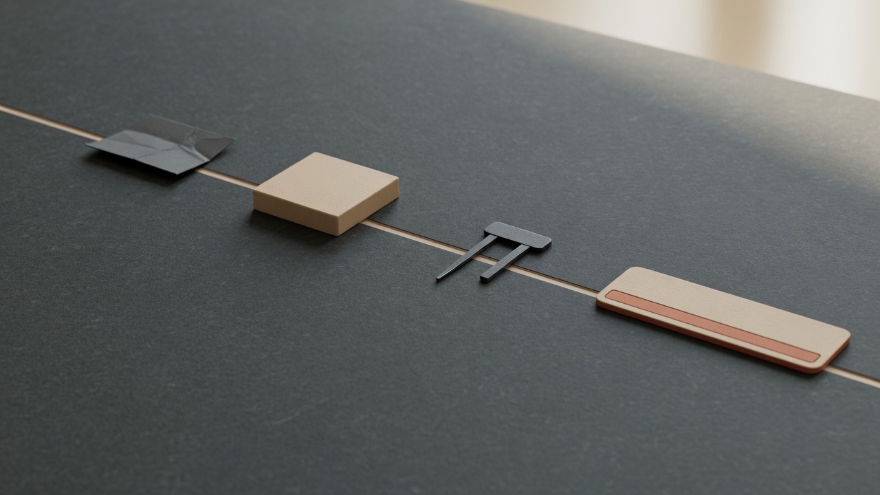 A horizontal timeline with four marks — a license flipping upstream, the dependency adopted, the audit that catches it, and a wide migration span — showing the cost of the unasked license question.